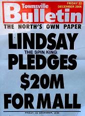 "Spin King" Peter Lindsay is talking to Myer and David Jones 2008